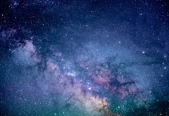 Starry Night Sky with Milky Way Galaxy Background