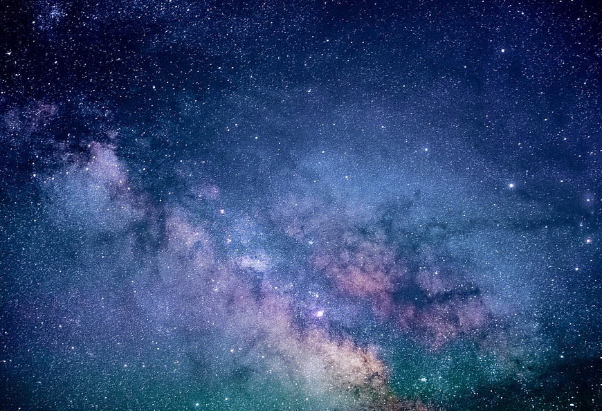 Starry Night Sky with Milky Way Galaxy Background