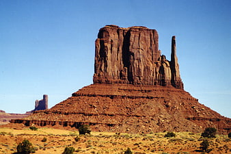 Mitten Butte Monument Valley Desert Landscape