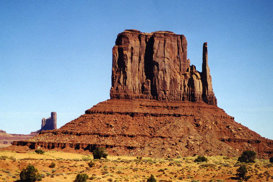 Mitten Butte Monument Valley Desert Landscape