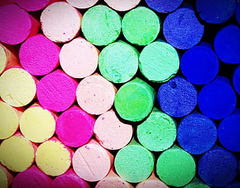Colorful Chalk Ends Pattern Abstract Background
