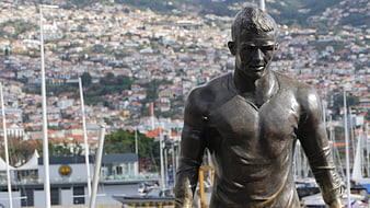 Bronze Statue of Cristiano Ronaldo in Funchal, Madeira