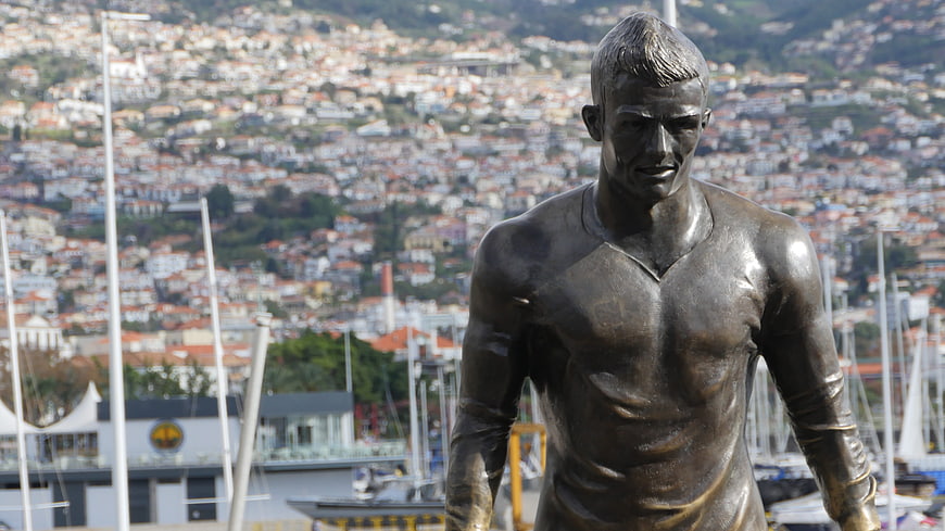 Bronze Statue of Cristiano Ronaldo in Funchal, Madeira