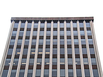Low angle view of modern office building facade