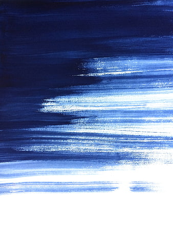Abstract Blue Brushstroke Ink Texture on White Background