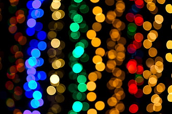 Colorful Bokeh Lights Abstract Background