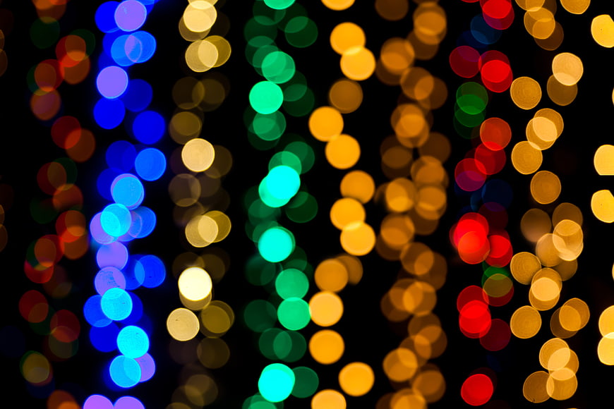 Colorful Bokeh Lights Abstract Background