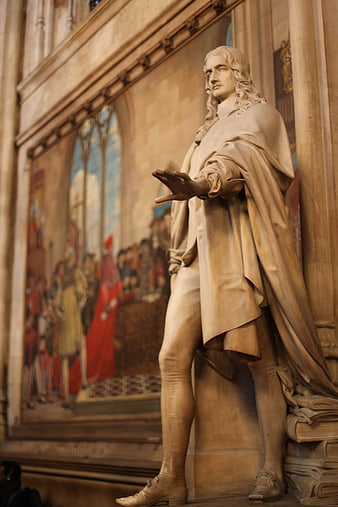 Marble Statue of Benjamin Disraeli in Westminster Hall