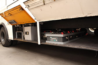 MasterVolt Battery Bank Inside Food Truck Service Compartment