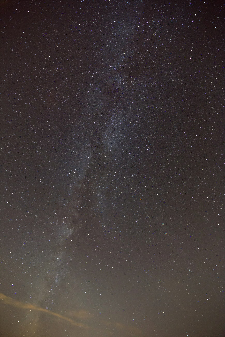 Milky Way Galaxy Vertical Night Sky with Stars