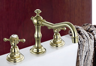 Luxury Brass Widespread Tub Faucet Set