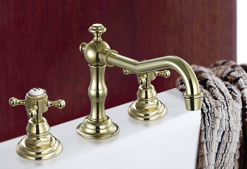 Luxury Brass Widespread Tub Faucet Set