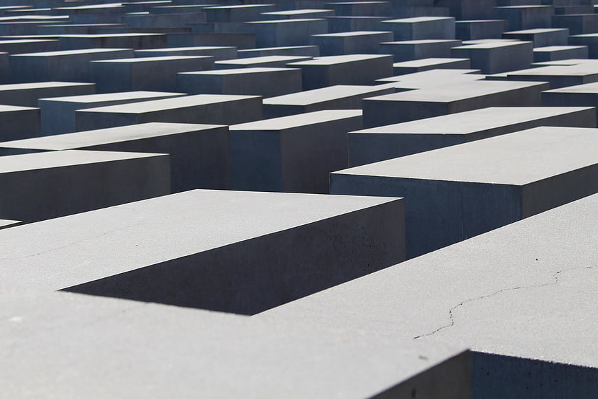Concrete Slabs of the Holocaust Memorial in Berlin
