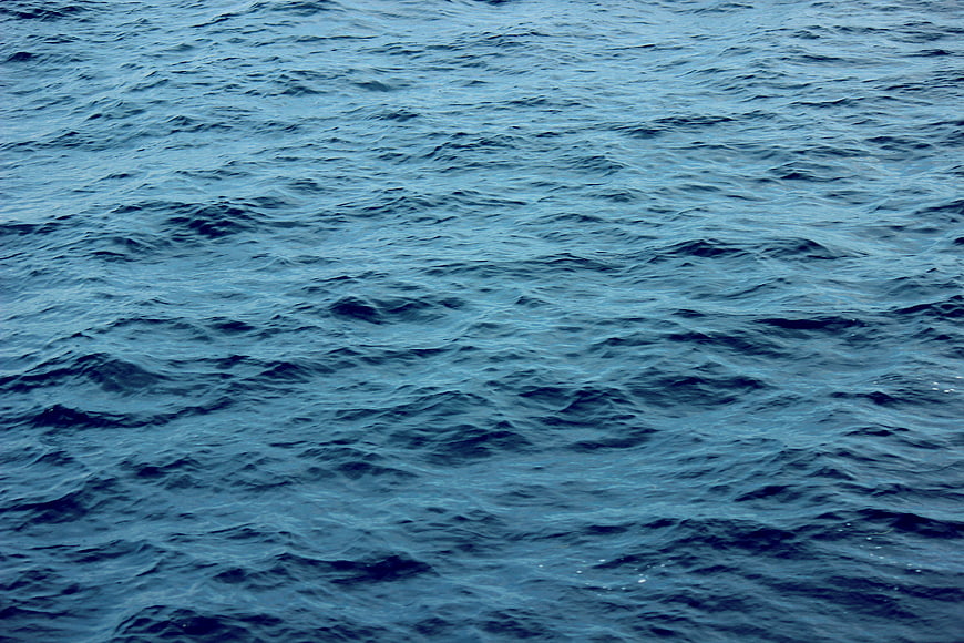 Deep Blue Ocean Water Surface Texture