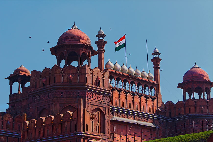 Red Fort Delhi India Mughal Architecture Landmark