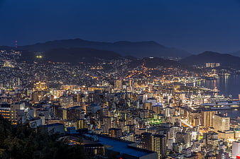 Nagasaki City Night View Japan