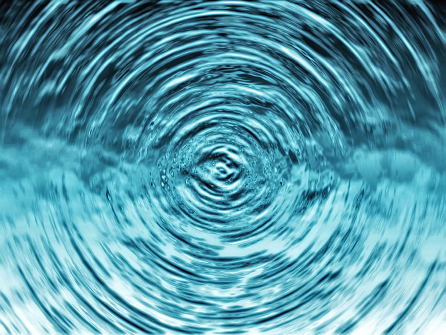 Abstract Blue Water Ripple Texture Background