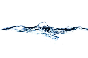 Water Surface Ripple Splash Isolated On White Background