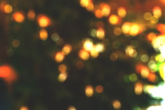 Abstract Christmas Tree Lights Bokeh Background