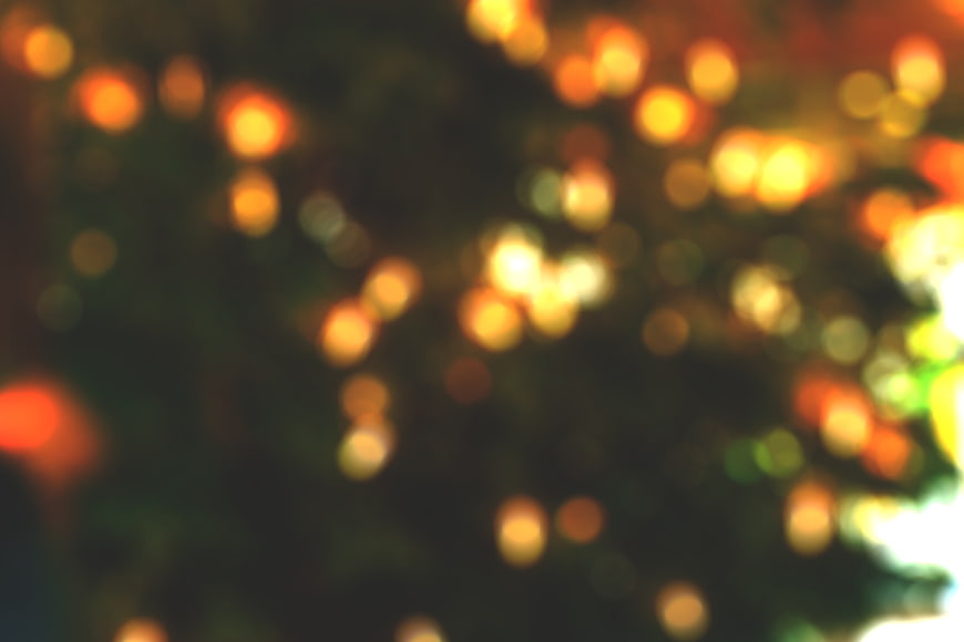 Abstract Christmas Tree Lights Bokeh Background