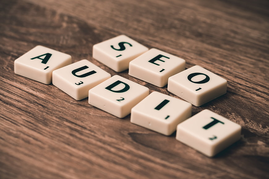 SEO Scrabble Tiles on Wooden Background
