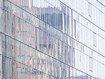 Abstract Reflections on Modern Glass Building Facade
