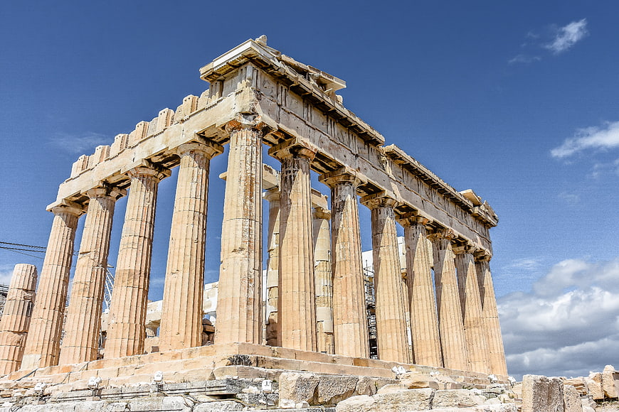 Parthenon Temple on Acropolis in Athens, Greece