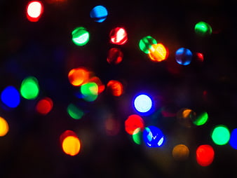 Abstract Colorful Bokeh Lights Background