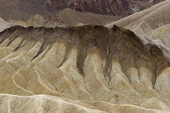Eroded badlands texture at Zabriskie Point, Death Valley