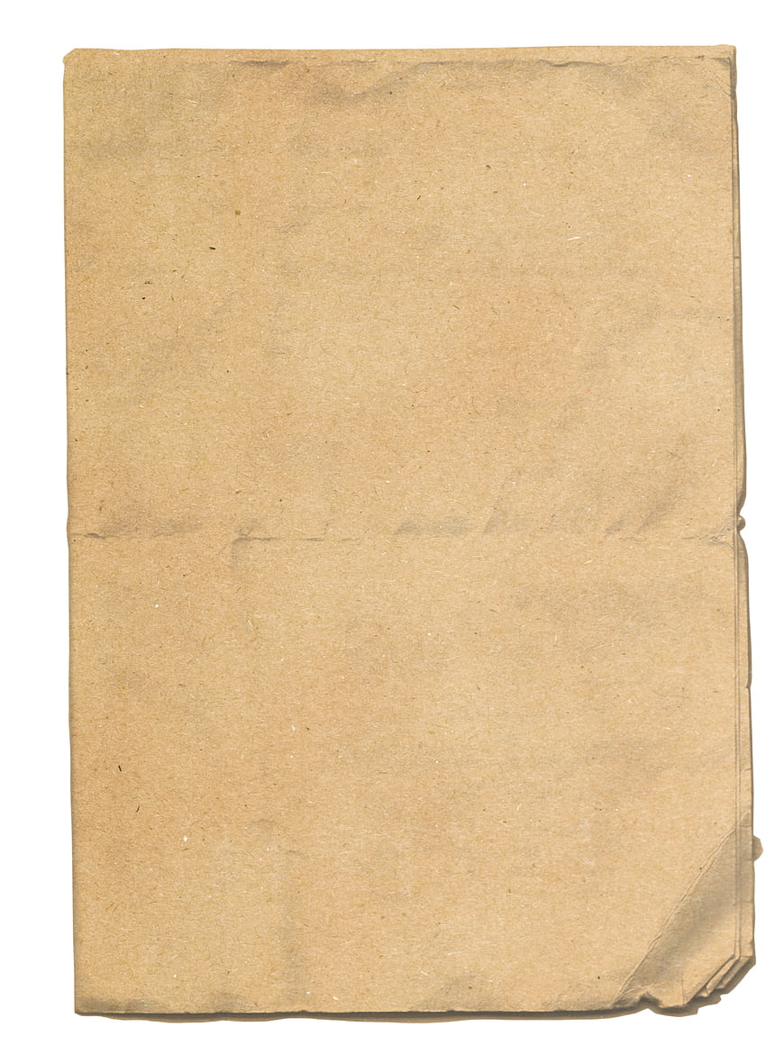 Aged brown paper texture with folds and creases