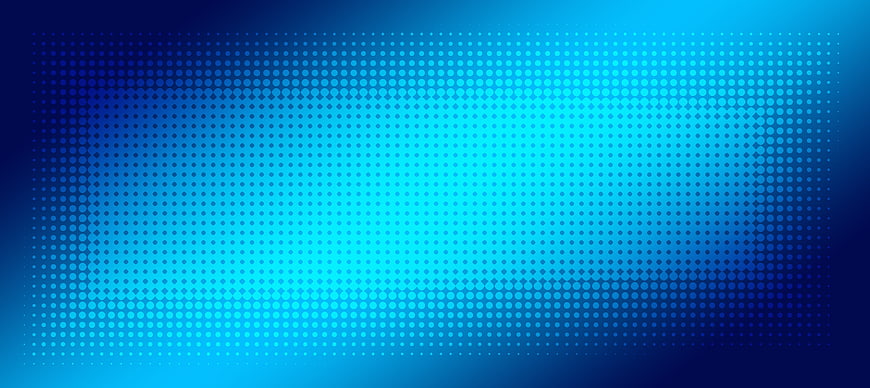 Abstract Blue Halftone Dot Pattern Background