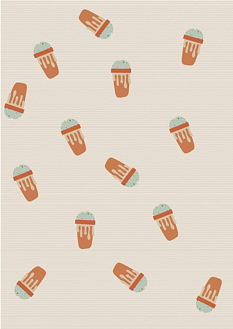 Seamless pattern of mint chocolate chip ice cream bars