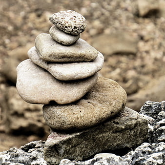 Stacked zen stones symbolizing balance and harmony