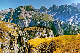 Majestic Dolomites Mountain Landscape in Autumn
