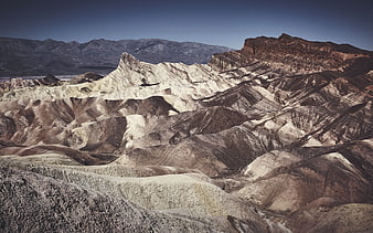 Dramatic Zabriskie Point Badlands Landscape at Sunset