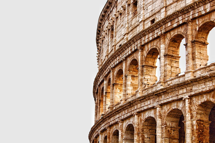 Colosseum Rome Italy Architecture Detail