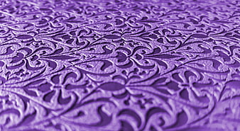 Purple Ornate Floral Pattern Texture Background