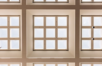 Modern Ceiling Skylights with Grid Pattern