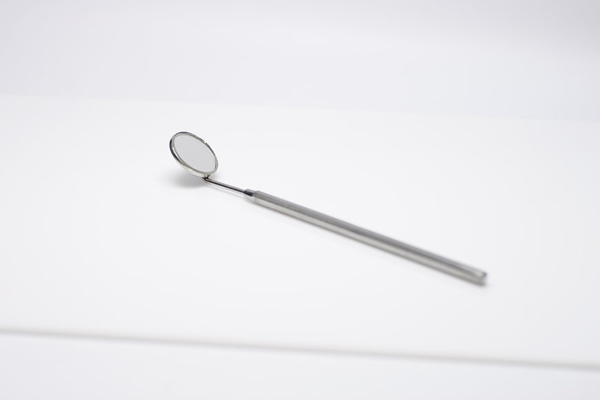 Dental Mirror on White Background