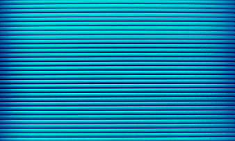 Blue corrugated metal texture background pattern