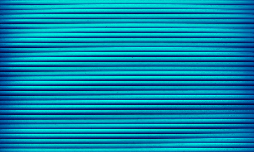 Blue corrugated metal texture background pattern