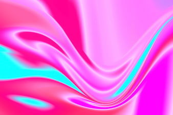 Abstract Pink and Cyan Liquid Swirl Background