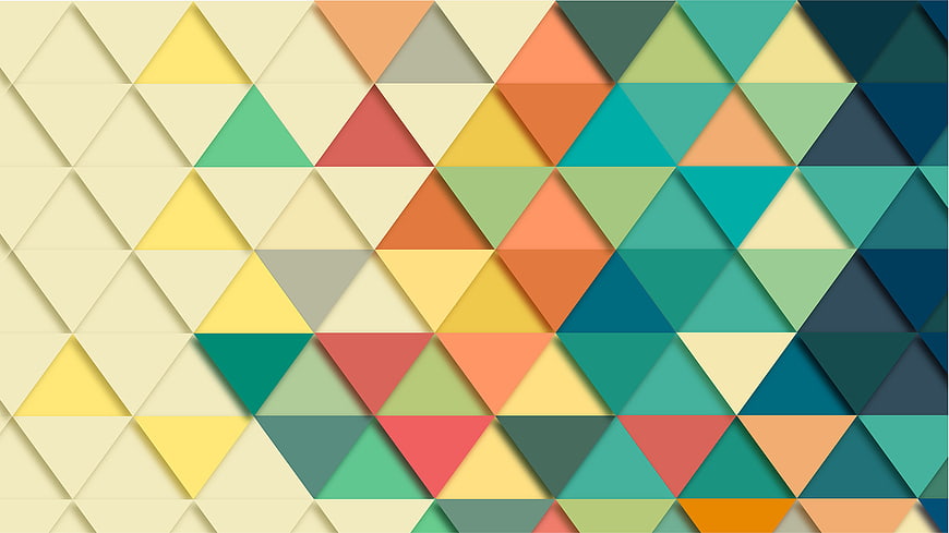 Colorful Geometric Triangle Pattern Background