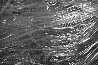 Abstract Black and White Plastic Wrap Texture Background