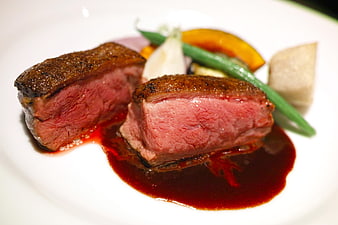 Gourmet Pan-Seared Duck Breast with Red Wine Sauce