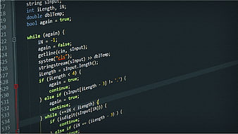 C++ Source Code Snippet on Dark Screen