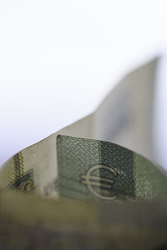Close-up of Euro Banknote with Shallow Depth of Field