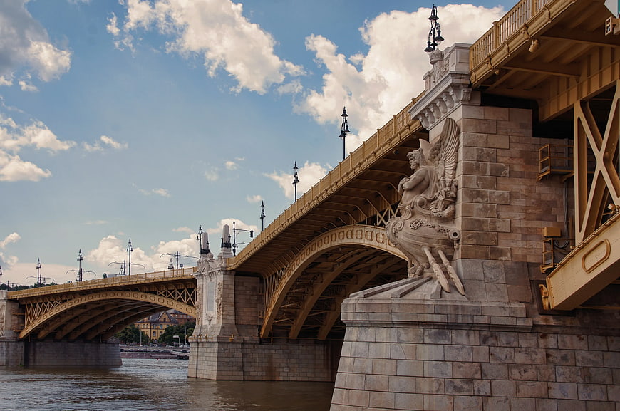Chain Bridge Budapest Architecture and River Danube