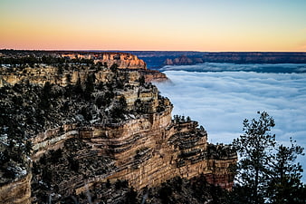Grand Canyon Sunrise Over Sea of Clouds