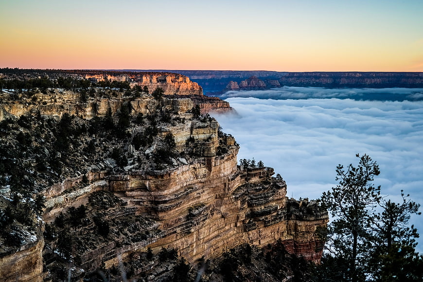 Grand Canyon Sunrise Over Sea of Clouds